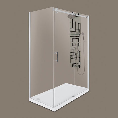 {Dusche
37} Dusche Valencia Duş Teknesi + Kabin - 80x140 cm | {Dusche
37}
