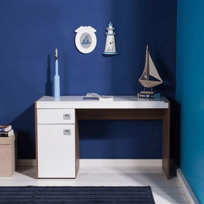 Adore Concept Pro Çekmeceli Çalışma Masası Noce / Beyaz