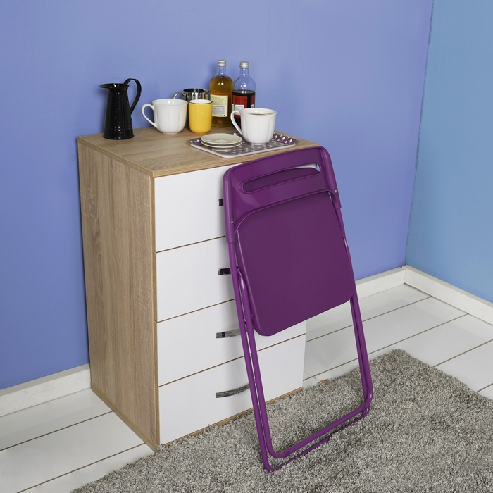 Adore Handy Mate Ready Katlanır Sandalye Mor Evidea