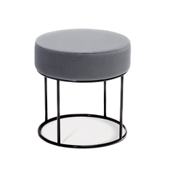 Evdebiz Moon Steel Ayakli Puf Gri Evidea