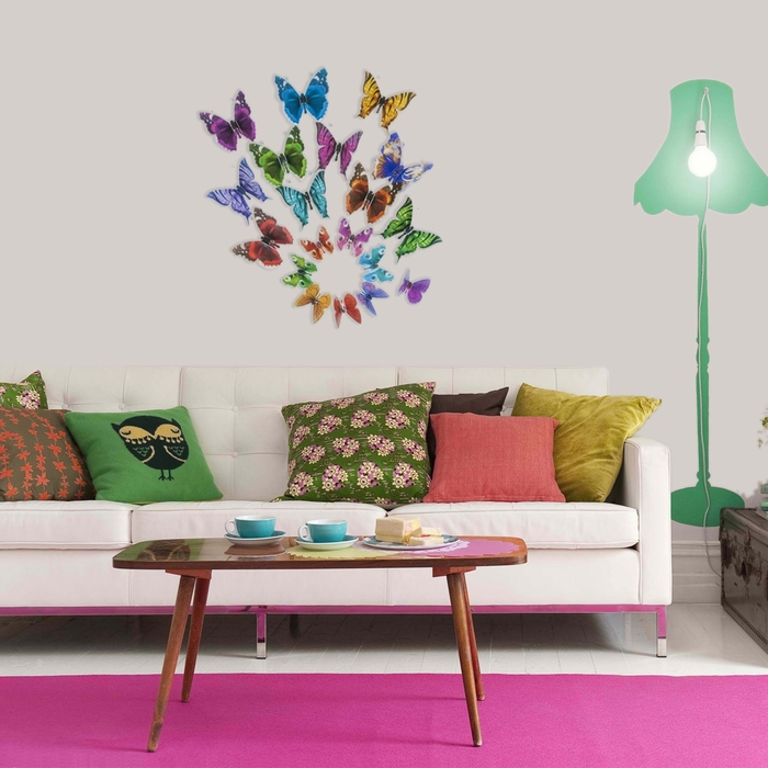 Artikel DP1657 3D Kelebekler 19 Adet Duvar Süsü, 3 Artikel DP1657 3D Kelebekler 19 Adet Duvar Süsü, 3