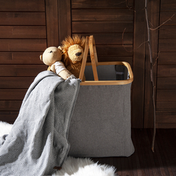 Bambum Versay Kare Çamaşır Sepeti