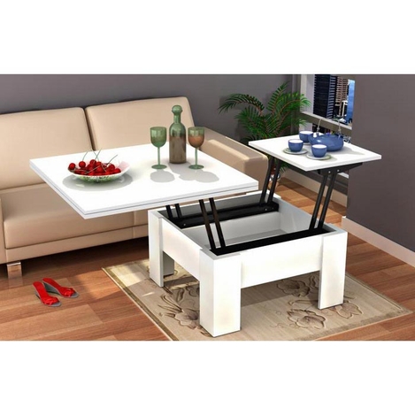 House Line Matrix Akilli Masa Naturel Beyaz Evidea