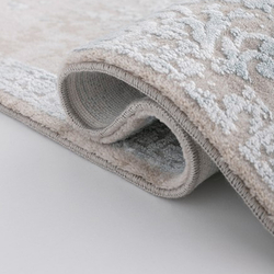 Bahariye Deniz Qk 8960 Gri Pembe Sacakli Modern Hali 155x230 Cm Tekzen