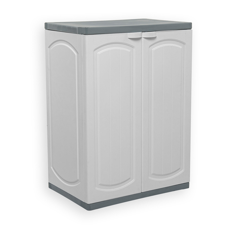 Celik Ayna 2 Kapili Demonte Banyo Dolabi 84x60x41 Evidea