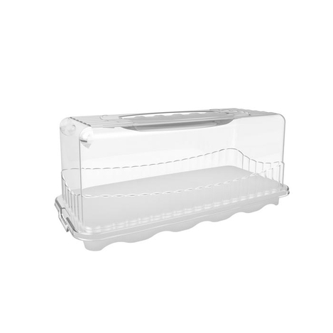tuffex baton kek saklama ve tasima kabi asorti 35x16 5 cm