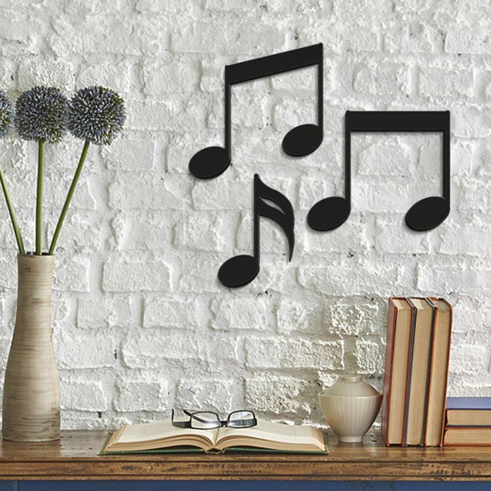 Duvardabuvar PL0060 Pleksi Notalar Duvar Süsü Evidea