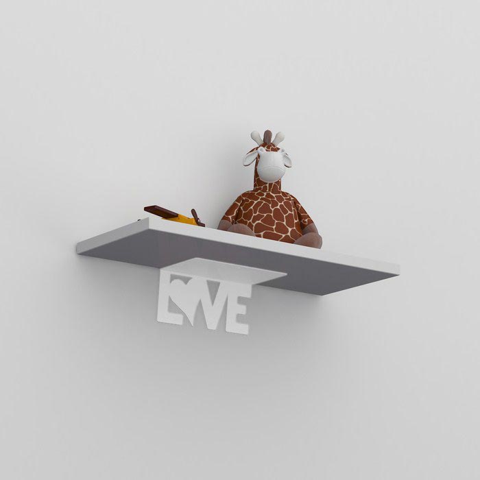 Decormet Love Duvar Rafı Beyaz Evidea Decormet Love Duvar Rafı Beyaz Evidea