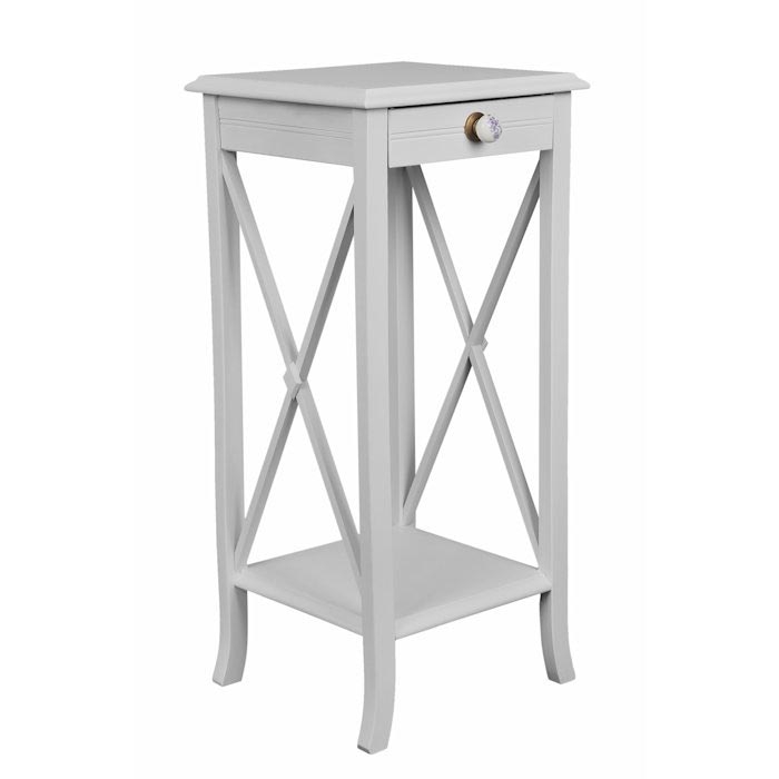 Desa Mobilya Saksılık Yan Sehpa Beyaz Evidea