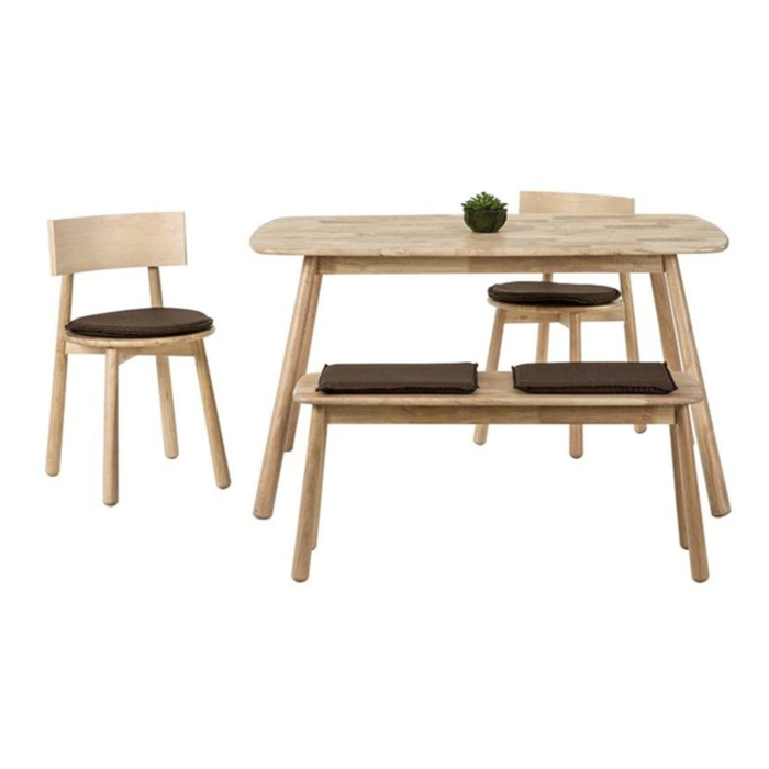 Vitale Seven Masa Sandalye Seti Akçaağaç / Kahverengi