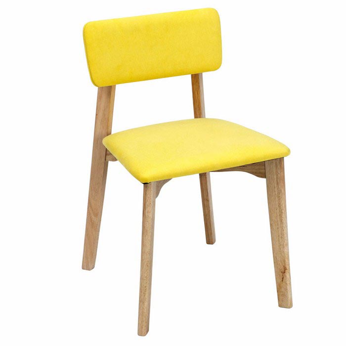 Vitale Omero Masa Sandalye Seti Sarı / Akçaağaç Evidea