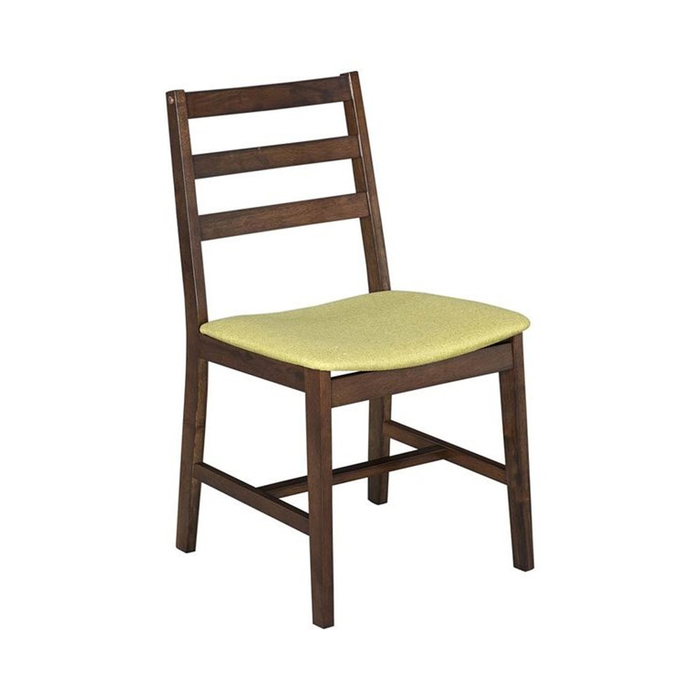 Vitale Middle Doğal Ahşap Masa Sandalye Seti Yeşil Evidea