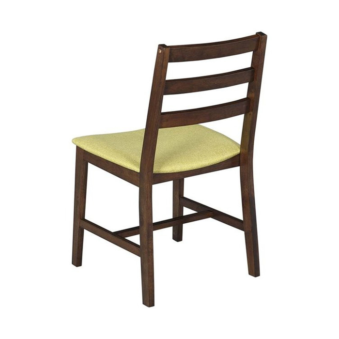 Vitale Middle Doğal Ahşap Masa Sandalye Seti Yeşil Evidea