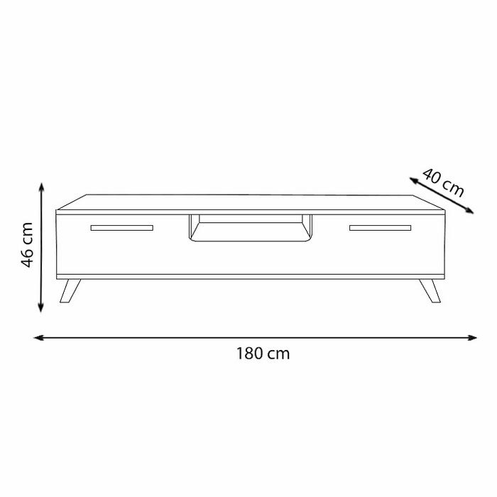 Eyibil Mobilya Güney Tv Ünitesi Beyaz Evidea