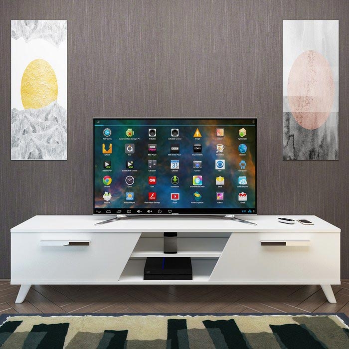 Eyibil Mobilya Yıldız Tv Ünitesi Beyaz Evidea