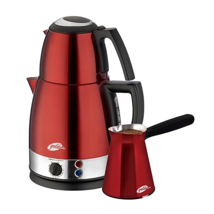 Goldmaster GM7322R Keyfi Şahane Çay ve Kahve Makinesi Kırmızı Evidea