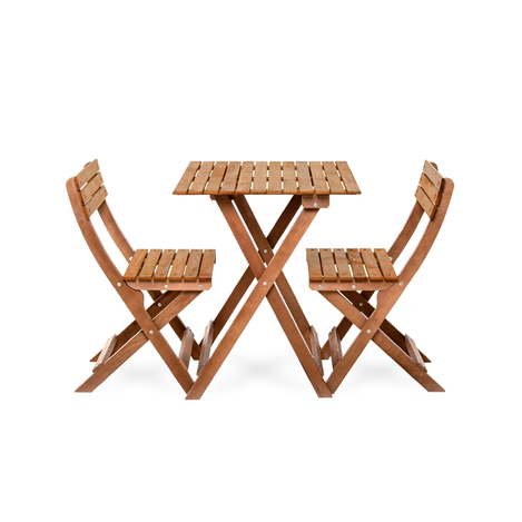 Just Home Ahsap Ikili Bistro Set Evidea