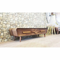 Te Home Retro Radio Tv Unitesi Ceviz Evidea