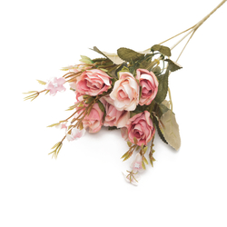 Q-Art Rose Buket Yapay Çiçek - Pembe