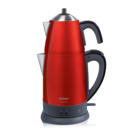 Arzum Ar9013 Pro Mini 2 Li Set Cay Makinesi Tost Makinesi Kirmizi Evidea