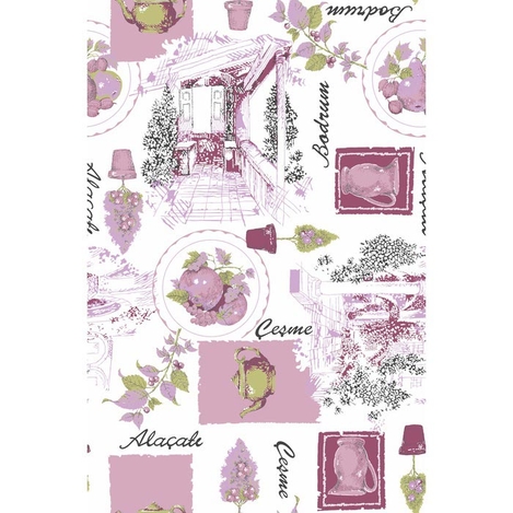 Missiahome Pembe Alacati Masa Ortusu 140x170 Cm Evidea