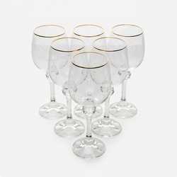 Cemile Helen Gold 6'lı Ayaklı Bardak - 230 cc