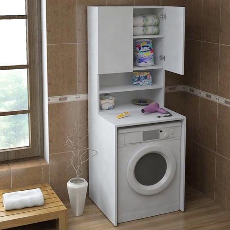 House Line Venus Camasir Makinesi Dolap Seti Beyaz Evidea