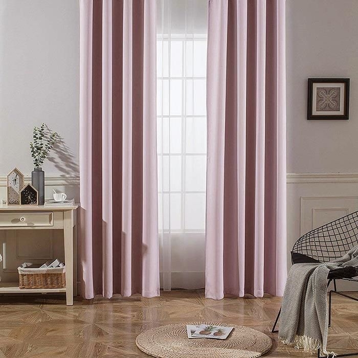 Melodie Blackout Fon Perde (Gül Kurusu) 140x300 cm Evidea