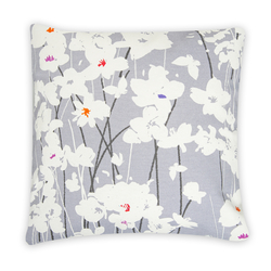 Premier Home Keten Baskılı Kırlent (Lila) - 43x43 cm