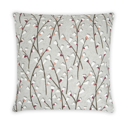 Premier Home Keten Baskılı Kırlent (Gri) - 43x43 cm