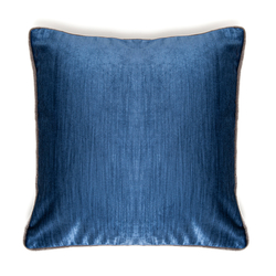 Premier Home Kadife Biyeli Kırlent (Lacivert) - 43x43 cm
