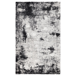 Koza Hali Nazli Hali 150x230 Cm Beyaz Siyah Evidea