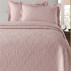 Evim Home Dien Cift Kislilik Yatak Ortusu Takimi 250x260 Cm 2x 60x80 Cm Pudra Evidea