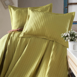 Evim Home Sore Box Tek Kişilik Yatak Örtüsü Takımı - 180x250 cm+1x(60x80) cm - Yosun