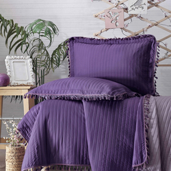Evim Home Puskullu Cift Kisilik Yatak Ortusu 250x240 2 50x70 Cm A Murdum K Murdum Evidea
