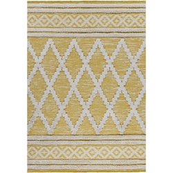 Koza Hali Morocotton Kilim 150x220 Cm Sari Evidea