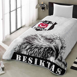 Tac Lisansli Besiktas Tek Kisilik Yatak Ortusu Takimi Evidea