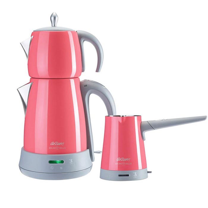 Arzum AR3029 Ehlikeyif Delux Çay Ve Kahve Makinesi Seti Mercan Evidea