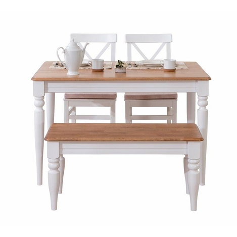 A2 Decor Bench Masa Takimi Beyaz Evidea
