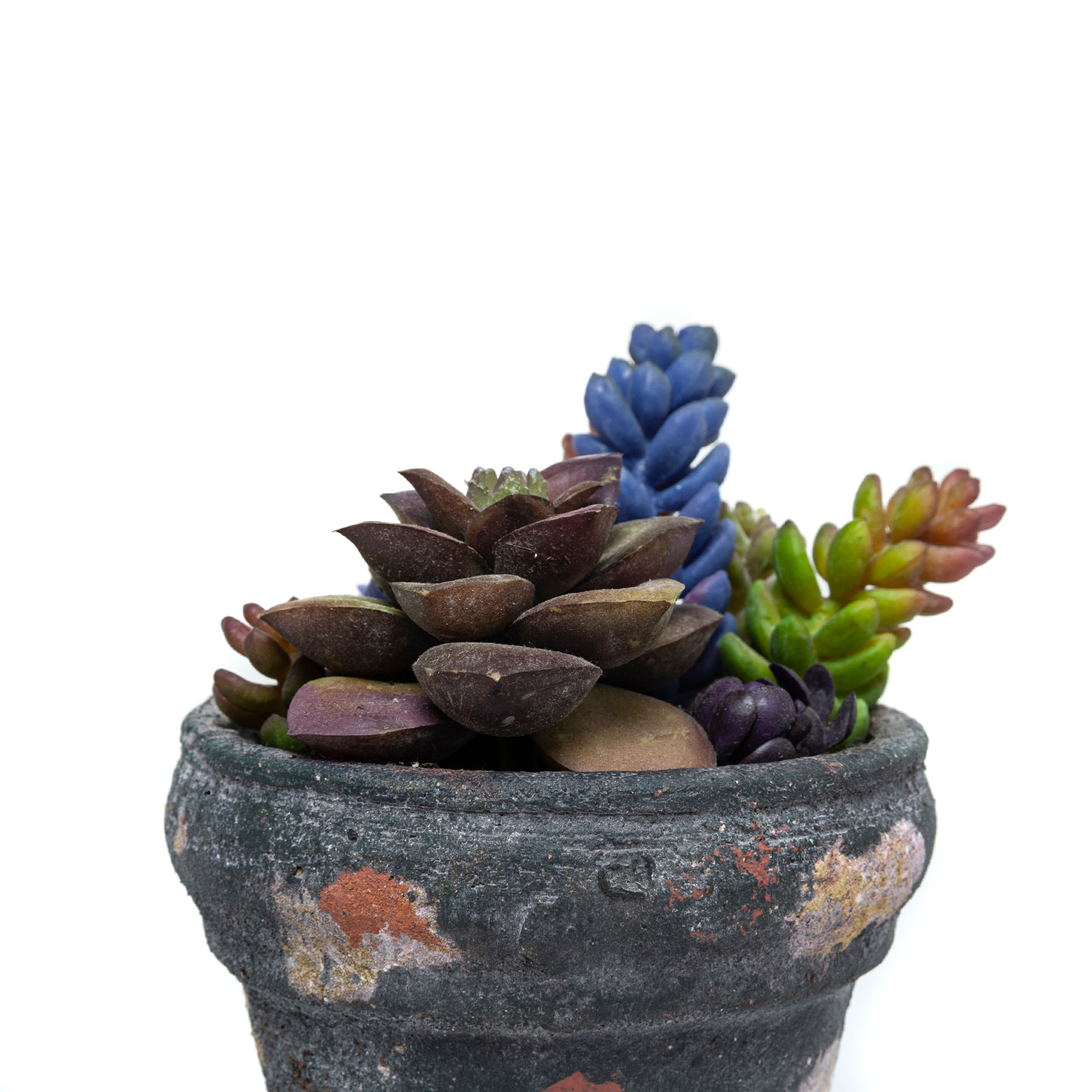 Biev MCA015 Eskitme Saksılı Yapay Çiçek 9,5x9,5x17 cm