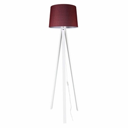 Modelight Deko Beyaz Ayak Tripod Lambader - Bordo