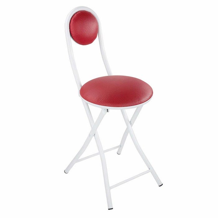 Modelight Metal Ayaklı Katlanır Sandalye Kırmızı Evidea