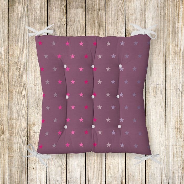 RealHomes Pofidik Kare Sandalye Minderi 40x40cm Düğmeli RealHomes Pofidik Kare Sandalye Minderi 40x40cm Düğmeli