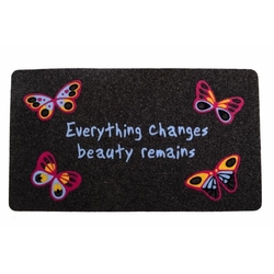 Giz Home İtalyan Kokardo Renkli Kelebekler Kapı Paspası - 40x70 cm