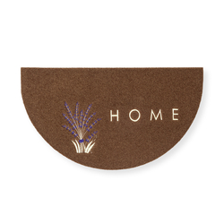 Giz Home Nakışlı Brode Lavanta Kapı Önü Paspası - 40x70 cm