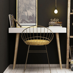 Mymob Pera Beyaz Çalışma Masası - Beyaz