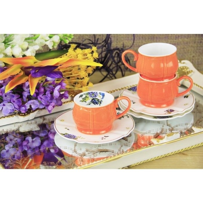 Royelia 02T Bone China Kahve Fincanı Seti 90 ml. Evidea
