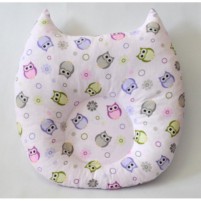 By Nihalce Baykuş Ortopedik Bebek Yastığı Pembe Evidea