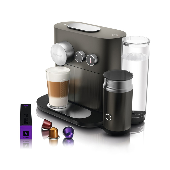 Nespresso D85 Expert Milk Kahve Makinesi Anthracite Grey Evidea