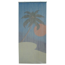 bosphorus kumsal desen bambu kapi perdesi 90x200 cm